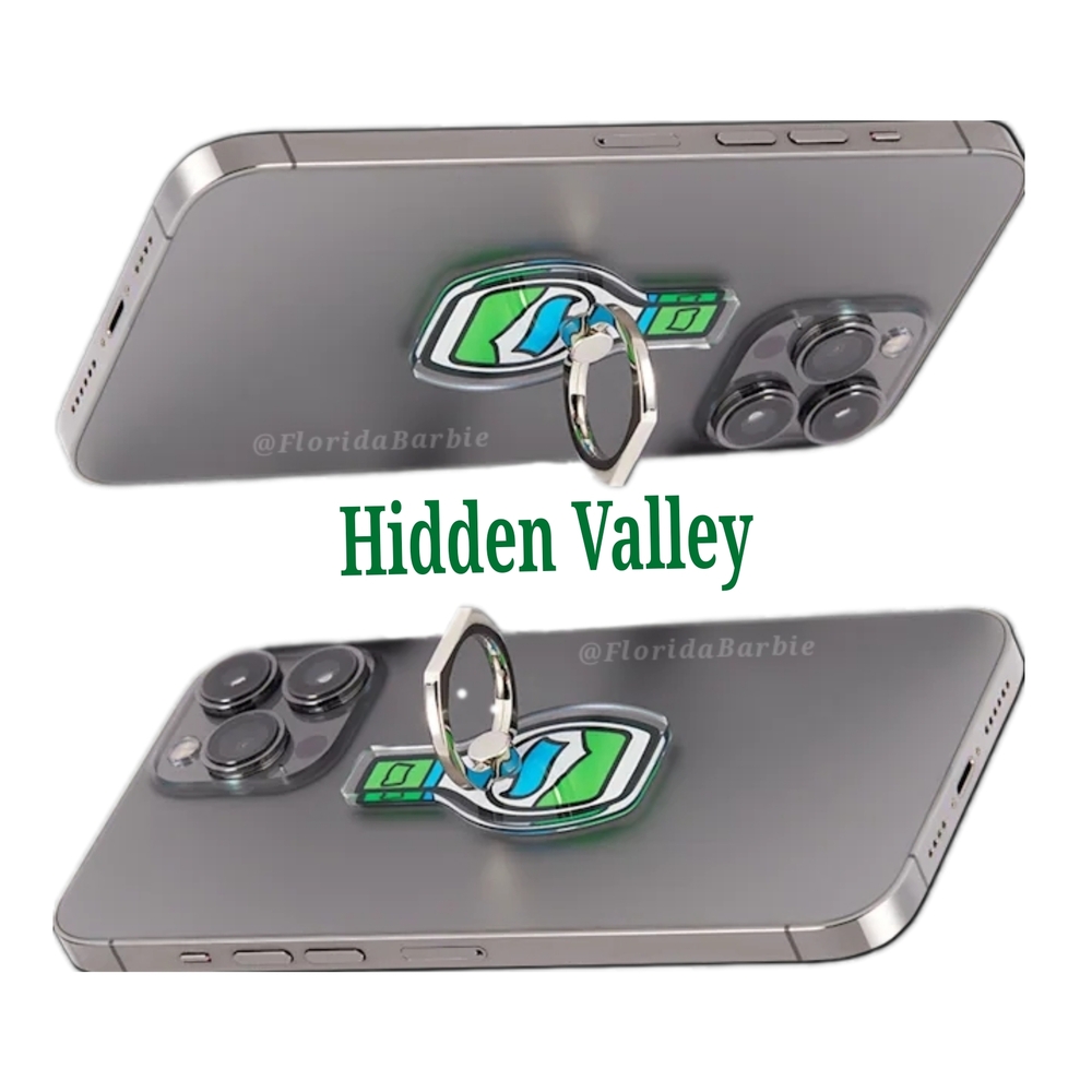 Hidden Valley Cell Phone Silver Ring Ranch Bottle Stand Holder Lover Accessories